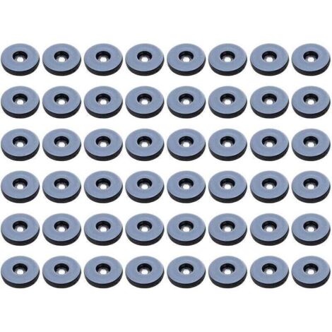 Piedini per mobili, confezione da 48 piedini rotondi in teflon per mobili, piedini antivibrazioni per mobili - 19 mm, (rotondi) (1/4)