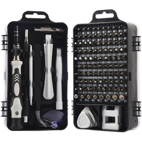 Set di utensili di precisione da 115 pezzi, set di cacciaviti - Strumento di meccanica fine per riparare cellulari, occhiali, laptop, tablet ecc. (1/4)