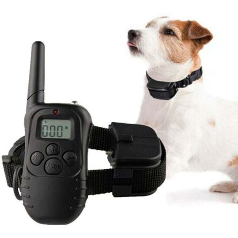 Collare di addestramento per cani, collare elettrico per cani, con segnale acustico, collare di addestramento per cani con vibrazione e shock, impermeabile e ricaricabile, collare elettrico per cani d (1/4)
