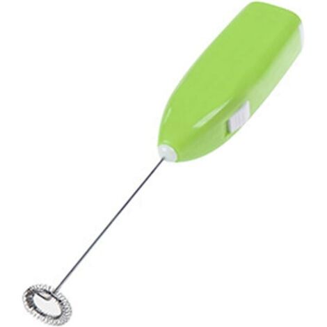 Mescolatore per caffè, frullatore per caffè alla moda, bevande calde, schiuma per caffè, sbattitore per uova, miscelatore elettrico per schiuma (verde) (1/4)