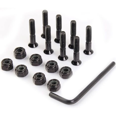 Viti per skateboard, bulloni per skateboard, viti per longboard, ferramenta per riparazione skateboard, bulloni di fissaggio per skateboard, 50 mm, riparazione skateboard (1/4)