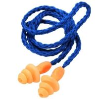 5 tappi auricolari in silicone morbido antirumore con cordino per dormire e studiare