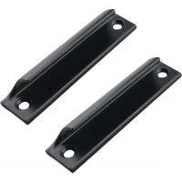 Set di maniglie per porte scorrevoli da 2 pezzi, maniglie per mobili nascoste nere, maniglia per portafinestra, maniglie per mobili incassate per porte scorrevoli, maniglie per cassetti da 90 mm