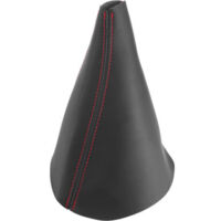 Copri pomello del cambio, resistente, antigraffio, portatile e antiabrasione (nero con striscia rossa)