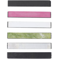 Pietre per affilare, set da 6 pietre per affilare con grana 800/10000, pietre per affilare coltelli, pietre ad olio, affilacoltelli per utensili da cucina