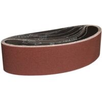 Nastri abrasivi 100x915 mm - 8 pezzi di nastro abrasivo grana 80 per levigatura e lucidatura con levigatrice a nastro portatile