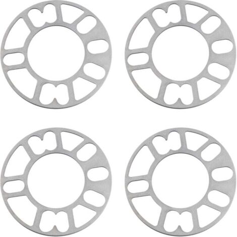 2 STUKS 3/5/8/10mm Auto Wiel Spacer Shims Plaat Universele Aluminium Adapter Fit 4x100 4x108 4x114.3 5x100 5x108 5x114.3 5x120 Wiel Spacers (Grootte : 10mm