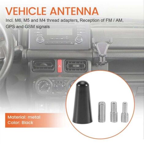 Antena Corta Para Coche, Antena Corta Universal Amplificada Para Radio