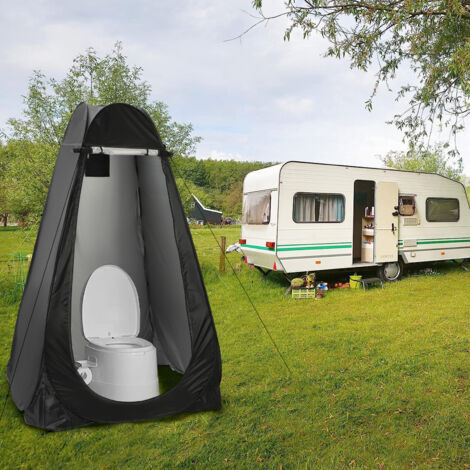 Trintion Pop-Up Toilettenzelt Tragbares Dusch- & Umkleidezelt mit UV-Schutz Mobiles WC Zelt für Camping, Strand & Outdoor Inklusive Tragetasche