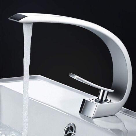 YORKING Waschtischarmatur Bad Wasserfall Wasserkran Waschbecken Armatur Chrom für Bad und Küche