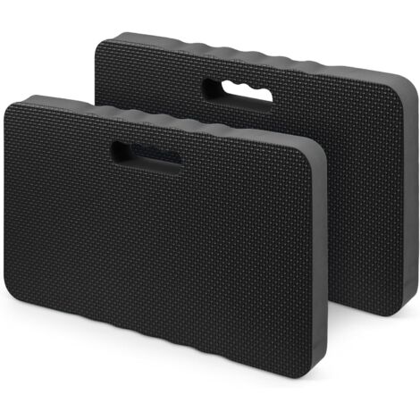 Trintion Dicken Garten Kniekissen 2 Stück Sitzkissen Mehrzweckkissen, Bequeme Schaumstoff-Kniematte für Arbeiten in Gärten, Häusern und Werkstätten Knie-Matte 46x28x4cm (Schwarz)