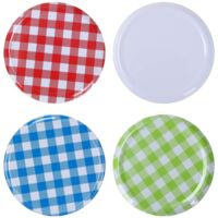YORKING 100-Teilige 82-Mm-Twist-Cap-Schraubkappe Dient Zum Speichern des Glases Schrauben Sie Den Deckel Ab Abnehmbarer Deckel Mit Deckel Versiegelter Twist-Deckel Bunt