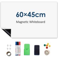 YORKING Magnetisches Whiteboard für den Kühlschrank 60"x45" Große Tafel mit starker Magnetrückseite, inkl. 3 Marker und Radiergummi Perfekt