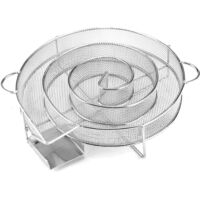 YORKING Rund Rauchgenerator Edelstahl Räucherschnecke Kaltrauchgenerator Kaltraucherzeuger Kaltrauch Smoker für Grill und Räucherofen
