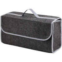 Trintion Kofferraumtasche Nadelfilz Kofferraum Organizer Toolbag, Auto Tasche, Organizer Auto, Zubehör 50 x 16 x 23cm Grau