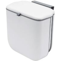YORKING Bio-Abfalleimer mit Deckel, 10 l, faltbarer Küchen-Caddy zum Aufhängen, Wandmontage unter der Spüle, Mülleimer für Schranktür, Schrank, Badezimmer, Wohnmobil, Wohnmobil
