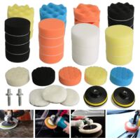 YORKING 40 x Polierschwamm 75mm Polieraufsatz Polierschwämme Polieren Pad Polierpads Set- Polierpad Polierteller Kit Schwamm Set für Bohrmaschine und Poliermaschine
