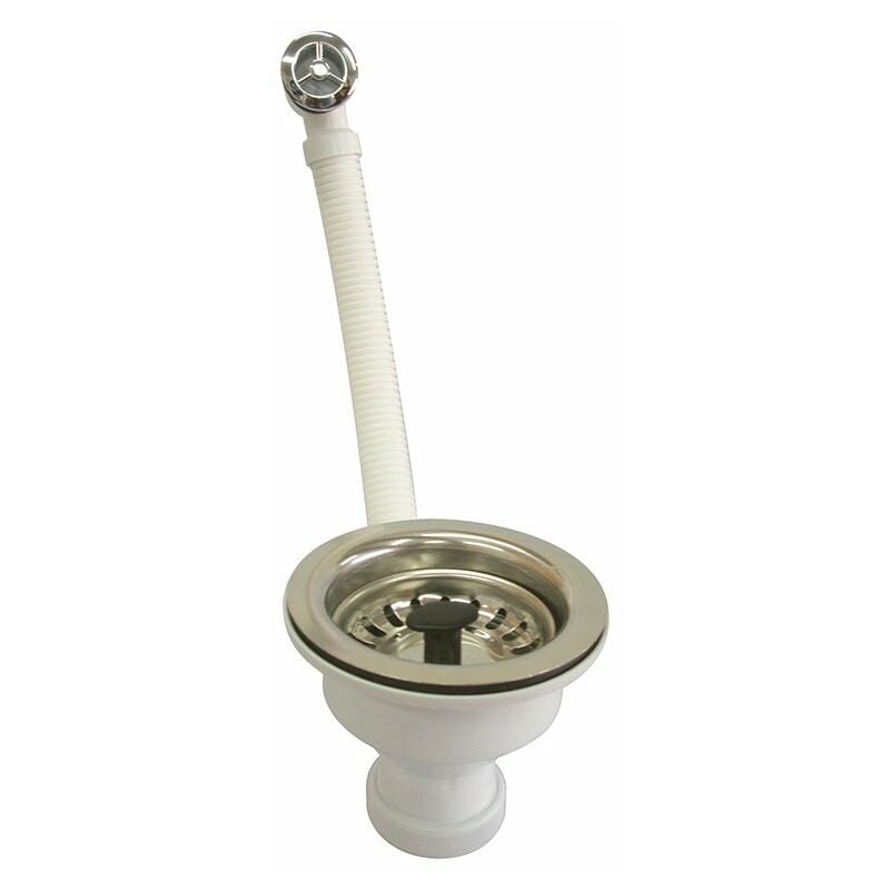 Válvula para fregadero 113 mm de diámetro con rejilla y 46 mm de