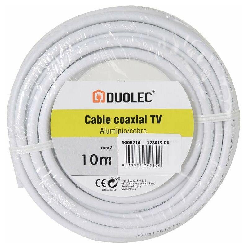 Cable Coaxial Antena TV EDM 20 M 1,5 Mm - Comprar online en