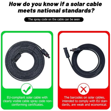 Koscom Solarkabel 6mm² - 50 M, Rot, H1Z2Z2-K, Für Photovoltaikanlagen, Direkt Erdverlegbar, TÜV-zertifiziert, UV-beständig