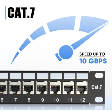 10 inch CAT6a UTP patchpaneel - 12 poorts kopen