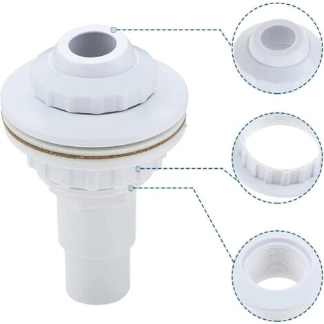 Ricambi Pompa Bestway Kit Connessione Per Piscine INTEX 32mm - Ingresso/uscita, Ugello, Griglia Filtro, Compatibile Easy Set Ugelli Filtro Intex