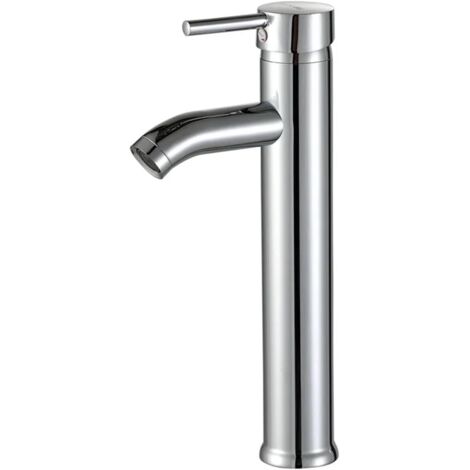 Rubinetto A Parete Monocomando Per Lavabo – Miscelatore Acqua Calda/fredda, Distanza Fori Regolabile 13-17 Cm, Beccuccio 20 Cm, Design Moderno