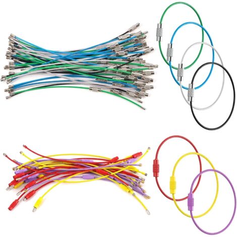 Accessori Artigianato Metallo Portachiavi In Acciaio Inossidabile - 100 Pezzi Da 25 Mm, Anelli Divisi Per Chiavi, Fai-da-te, Artigianato E Organizzazione Portachiavi Per Chiavi