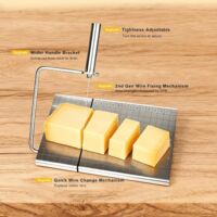 Affettatrice Per Burro E Formaggio In Acciaio Inox 304 - Taglia Burro A Fette Con 16 Fili - Multiuso Per Alimenti Morbidi - 3