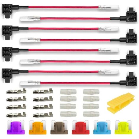 Fusible De Repuesto Auto Car Fuse Holder Block Para Vehículo De Coche Subwoofer Audio En Línea AMP Amplificador Cable AGU Fuse Holder - (AMP: 50A