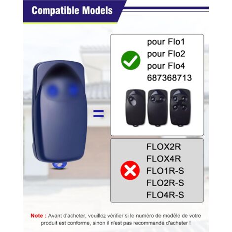 Para NICE FLO1 FLO2 FLO4 Porta da Garagem Controle Remoto Abridor de