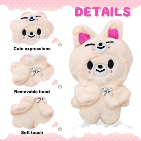 Llavero De Peluche Stray Kids Llavero De Peluche Sk-zoo - Diseño De Lobo Chan (Bbokari) Con Anillo Extraíble, 12 Cm Llavero Sk Zoo Suave Llavero De Peluche Stray Kids Llavero De Peluche Sk-zoo - Diseño De Lobo Chan (Bbokari) Con Anillo Extraíble, 12 Cm Llavero Sk Zoo Suave