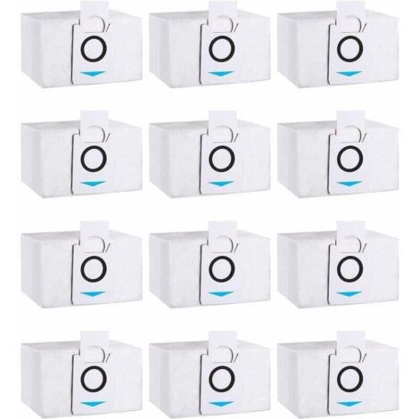 12er-Pack Staubsaugerbeutel, Zubehör kompatibel mit Ecovacs Deebot X1 Omni, X1 e Omni, X1 TURBO, T20 Omni, Ersatz-Staubbeutel für Ecovacs Deebot Staubsauger (1/5)