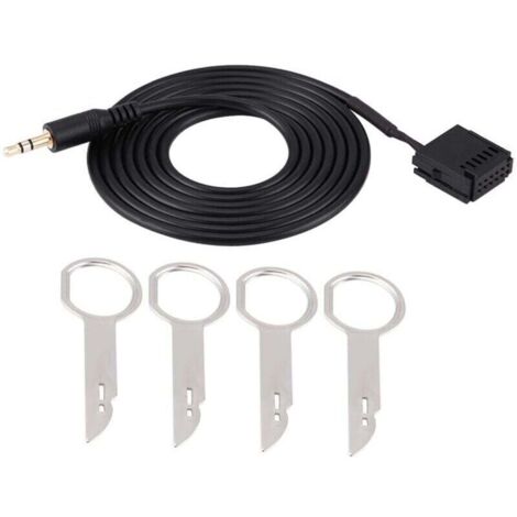 Aux-Audio-Kabeladapter für Ford 6000CD Mondeo Fiesta mit CD-Ausbauwerkzeugen und Schraubenschlüsseln (1/5)