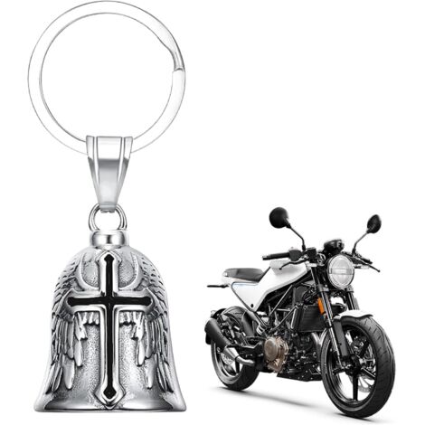 Guardian RideBell Motorradklingel, Guardian Bell, Motorradklingel, Guardian Bell Motorradklingel, Lucky Motorradklingel, Silberne Edelstahl-Glocke von Guardian, Für Motorräder und Fahrräder