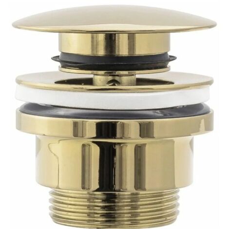 REA Gold CLIC-CLAC Universal-Waschbeckenablauf mit Überlauf