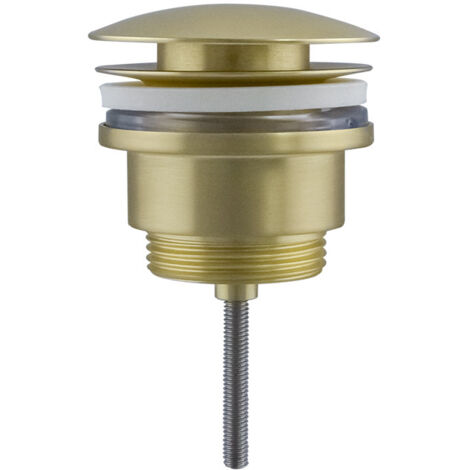 REA GOLD UNIVERSAL CLICK-CLACK ABFALLDECKEL FÜR WASCHBECKEN - matt gebürstetes Bronze