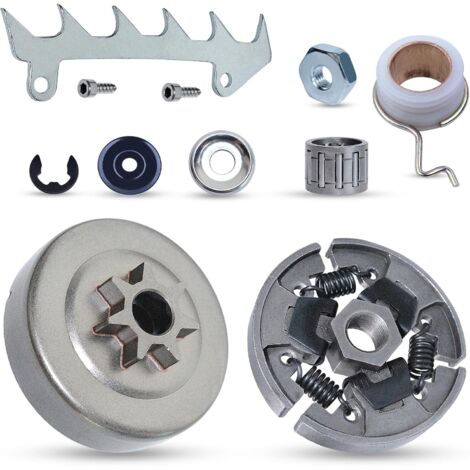 .325"-7 Kupplungsritzel-Kit für Stihl 017 018 MS230 023 MS250 025 MS210 021 026 Kettensäge mit Fällscheibe E-Clip Ersatz 1123 664 0501 1123 160 2050