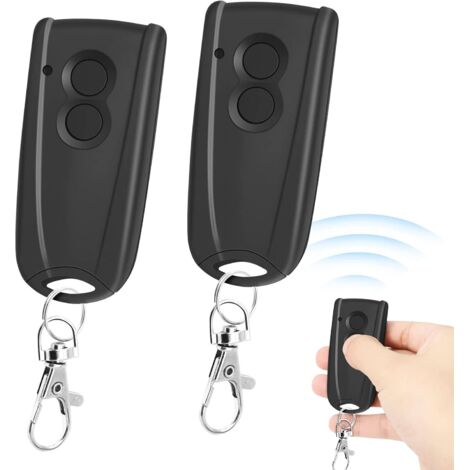 Torfernbedienung kompatibel mit Hormann Ecostar RSC2, RSE2, RSZ1, Liftronic 500, 700, 800, 433MHz Tor- und Garagentoröffnern, Schwarz, 2er-Pack (1/5)