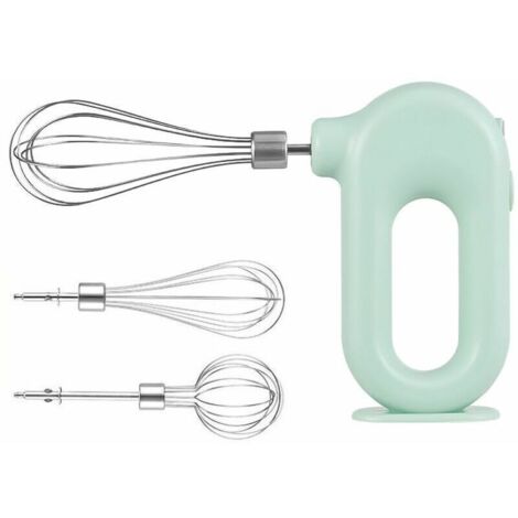 Elektrischer Schneebesen, Handrührgerät, 4-stufiger Schneebesen zum Backen von Kuchen und Sahne, Standgerät, kabellos