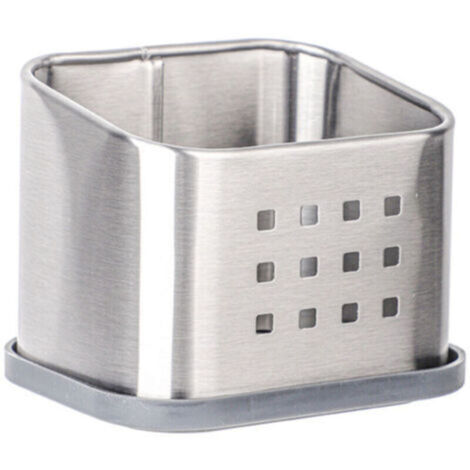 Aufbewahrung für Küchenschwämme, Küchenaccessoire für Schwämme, Spülschwämme oder Seife, mattes Silber (1/5)