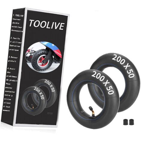 1PZ F3I-205 200x50mm 8-Zoll-Schlauch für Elektroroller, Ersatz für Razor E100, E150, E200 Dune Buggy, Schwinn Mongoose, Bladeze und ePunk, 8-Zoll-Schlauch mit 90°-Winkelventil (1/4)