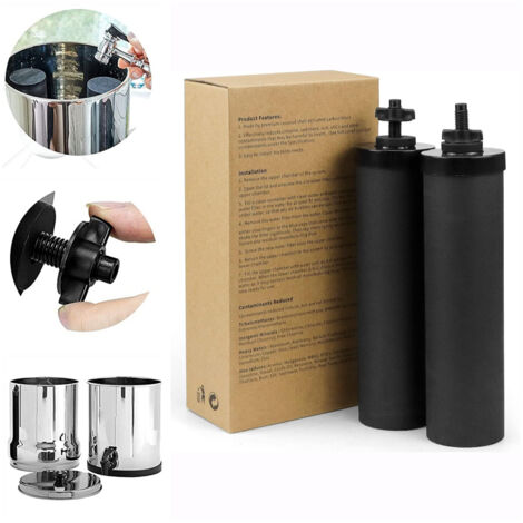 2er-Pack NSF/ANSI 42- und 372-zertifizierte Wasserfilter, Ersatz für das Berkey®-Schwerkraft-Wasserfiltersystem, kompatibel, reduziert Verunreinigungen um 99,99 %.