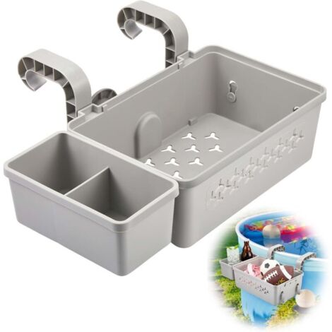 Das Pool-Aufbewahrungskorb-Set beinhaltet einen Poolkorb aus Kunststoff.