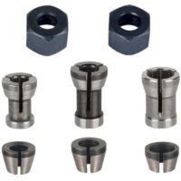 Fräsfutter – 8-teilig, Schneidzange (6 mm, 6,35 mm, 8 mm), Fräszange, Spannzangenadapter