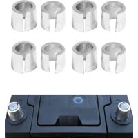 Stück Kfz-Batteriepolverbinder, Batteriepol-Konverter-Adapterhülsen, geeignet für Plus- und Minuspol-Batterieanschlüsse