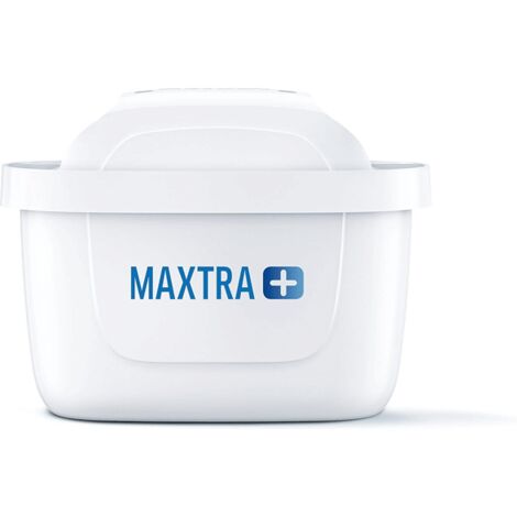 BRITA MAXTRA + Confezione da 6 cartucce filtranti per l'acqua, compatibili con le caraffe filtranti BRITA che riducono calcare, cloro e altre sostanze, Bianco