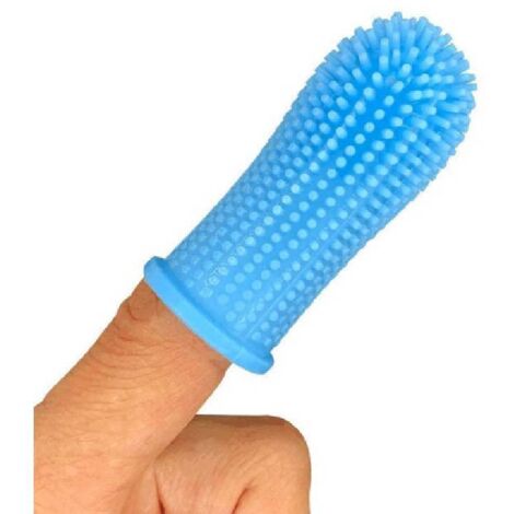 Spazzolino da denti per cani, set di spazzolini da denti a 360 gradi, spazzolino da denti a dita, spazzolino da denti per animali domestici, per animali di piccola e grande taglia, confezione da 2, bl (1/5)