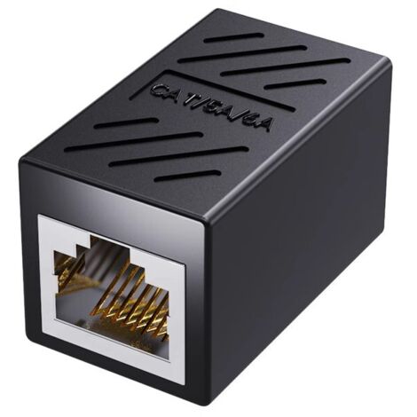 Accoppiatore RJ45, accoppiatore Ethernet in linea per Cat8/Cat7/Cat6/Cat5e, adattatore extender Ethernet da 1000 Mbps, connettore LAN per router, modem, switch, estensione di rete, femmina-femmina