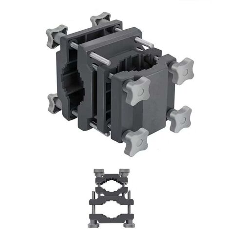 Supporto universale di alta qualità per ombrellone da balcone, adatto a ombrelloni quadrati e rotondi, supporto modulare per ombrellone da balcone e terrazzo, antracite/grigio